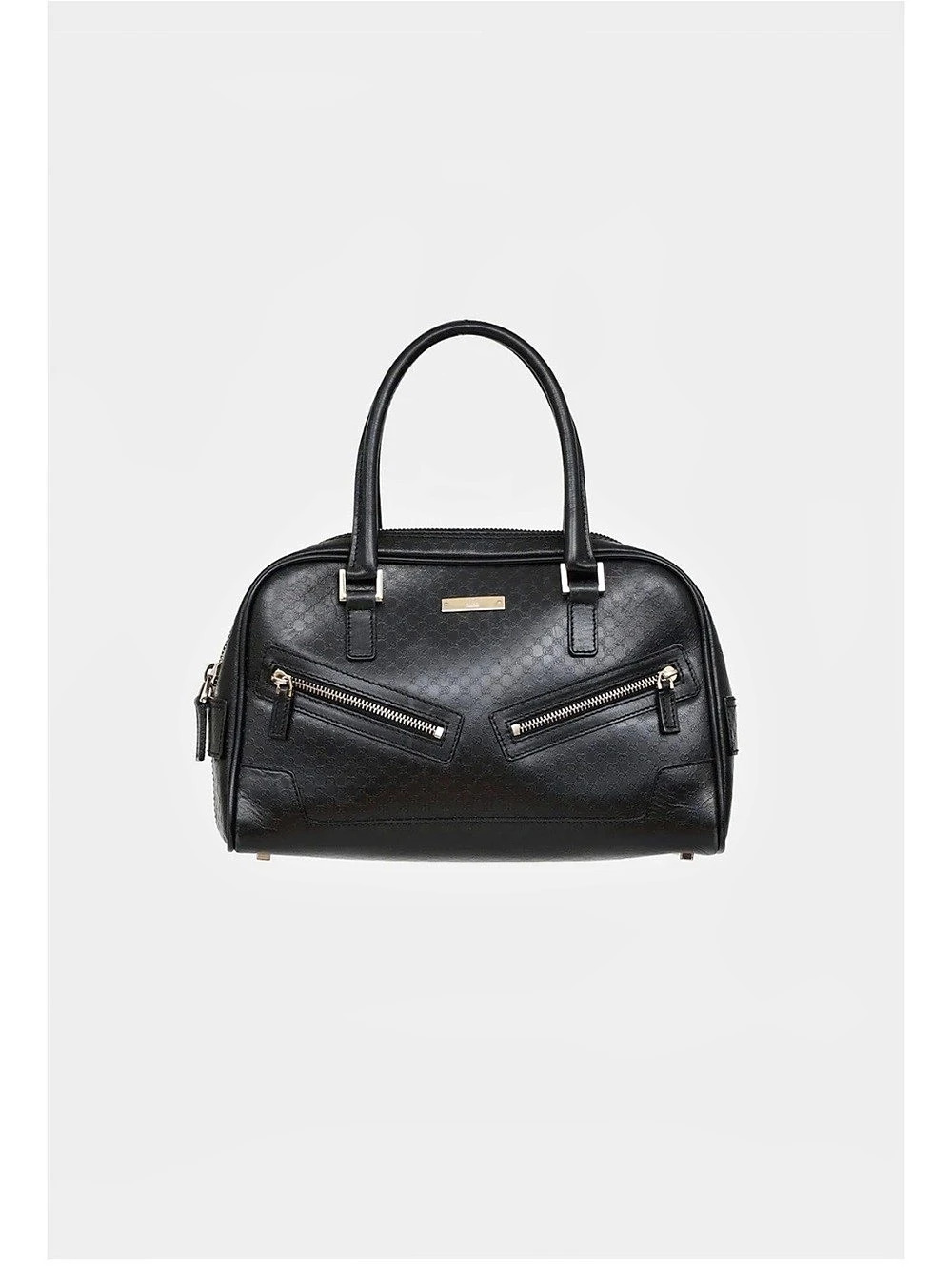 Microguccissima Capri bag Boston Bag Black Satchel